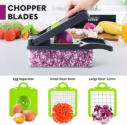 Vegetable Chopper,Senbowe Multifunctional 13-in-1 Food Choppers