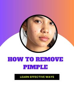 How to remove pimple